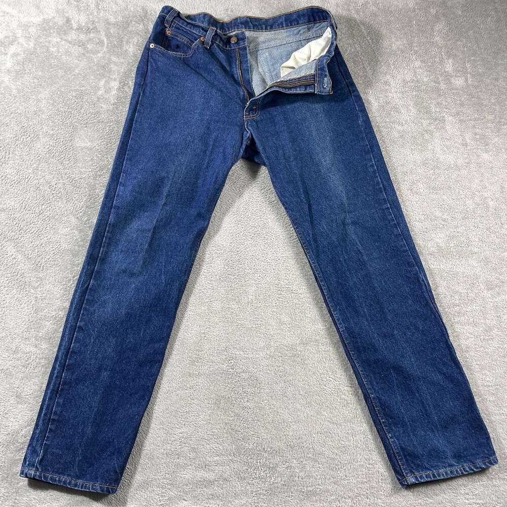 VTG Levi's 505 Orange Tab Jeans USA 20505-0217 Men's‎ 36x33 R Blue Straight